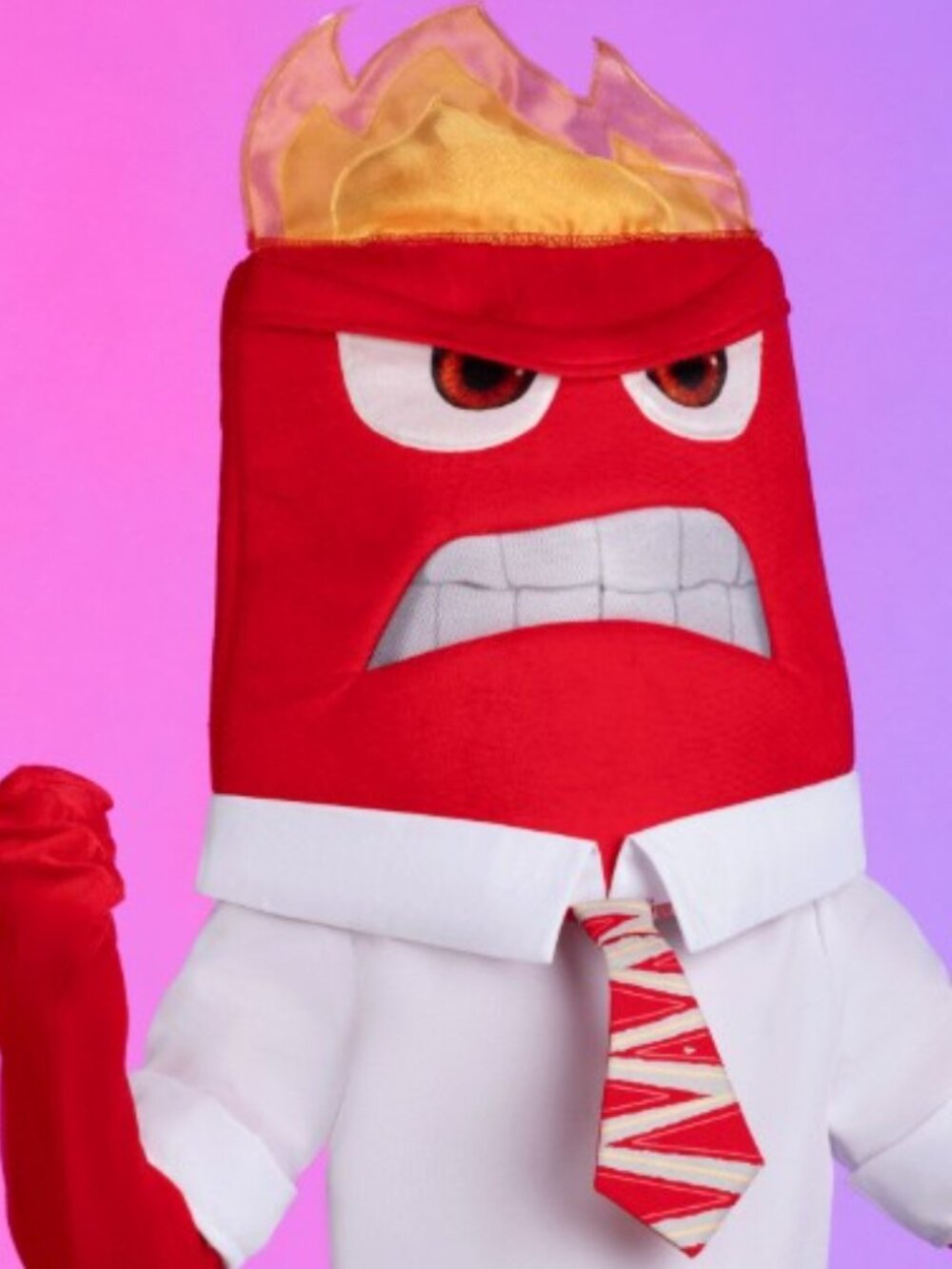 Disney and Pixar Brand Inside Out Anger Adult Costume Headpiece Mask